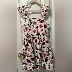 Victoria Beckham for Target Girl Ruffle Strap Floral Dress Size M
